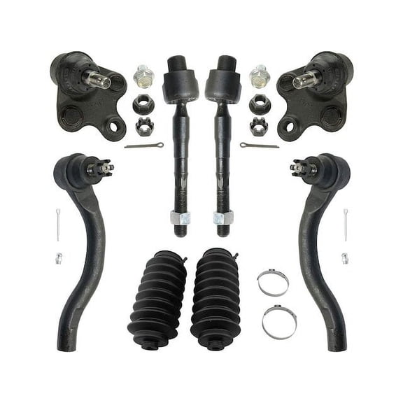Front Ball Joint and Tie Rod End Kit - Compatible with 2012 - 2015 Honda Civic 2013 2014