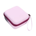 thumbnail image 3 of Bunblic Instant Camera Case Protective Case with Wristlet for Cable Accessory for Travel EVA Camera Storage Holder for Mini 12/11/9/8 Pink, 3 of 8