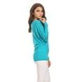 thumbnail image 3 of Moa Collection Women's Relaxed Fit Tunic Top Dolman Sleeve Knit Casual Style, 3 of 4