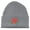 Heather Grey, variant on Gravity Threads Red Rose Embroidery Cuffed Beanie - White