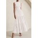 thumbnail image 3 of Vestido de verano PRETTYGARDEN 2025, camiseta sin mangas con ojales, maxi con bolsillos, 3 of 9