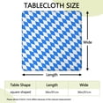thumbnail image 2 of Blue White Checkerboard Checkered Pattern Square Fitted Tablecloth with Elastic Edge,Square Table Cover,Washable Elastic Table Cover for Home Kitchen Party Decor 36"x36", 2 of 6