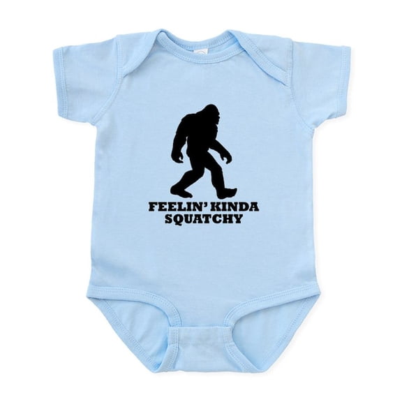 CafePress - Feelin Kinda Squatchy Body Suit - Baby Light Bodysuit, Size Newborn - 24 Months
