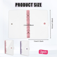 thumbnail image 4 of 2 Pack A6 Soft PVC 6 Rings Binder, Clear Budget Binder, Refillable Planner Binder, Ring Binder Cover with Snap Button, 4 of 7