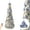 Blue, variant on Ktaxon 7 FT Artificial Christmas Tree,Pre-Lit Collapsible Xmas Tree with 300 LED,8 Modes,Pre-decorated for Holiday Decoration,White