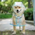 thumbnail image 2 of Cappotto Impermeabile per Cani Gatto con cappuccio, Regolabile PVC transparente poncho impermeable ultraleggero, Per cani di piccola taglia（Blu, XS） Zefei Wu 9024735038245, 2 of 5