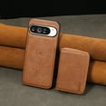 thumbnail image 2 of 2 in 1 Detachable Wallet Case for Google Pixel 10 Pro XL, Classic PU Leather Card Slots Kickstand Zipper Pocket Shockproof Phone Case Cover Compatible with Magsafe for Google Pixel 10 Pro XL - Brown, 2 of 10