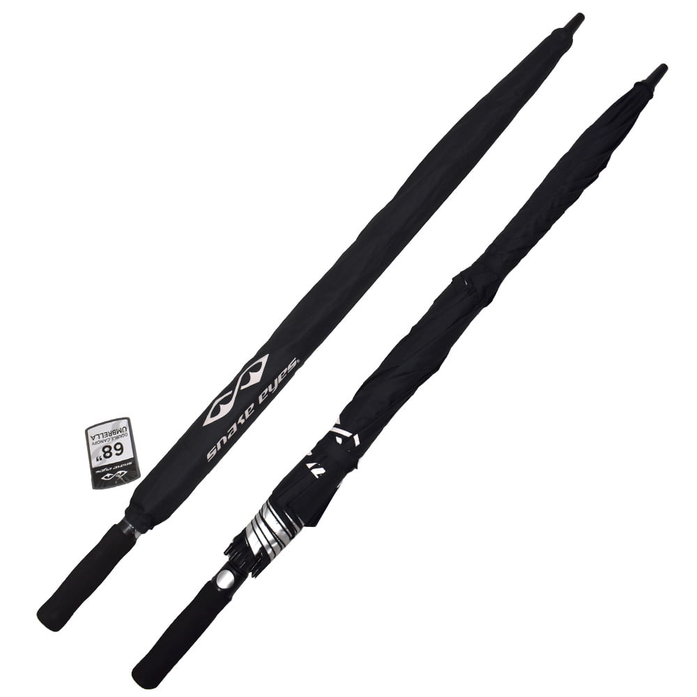 Snake Eyes Golf 68" Double Canopy Umbrella Black