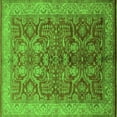 thumbnail image 1 of Ahgly Company Indoor Square Oriental Green Industrial Area Rugs, 7' Square, 1 of 4