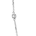 thumbnail image 3 of Diamond Station Necklace Bezel-Set in 14k White Gold (0.33 ctw), 3 of 3