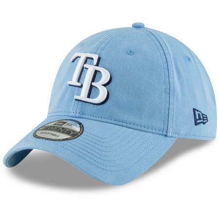 Tampa Bay Lightning Cabinet - Tampa Bay Rays New Era Core Classic Secondary 9TWENTY Adjustable Hat - Light Blue - OSFA