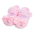 thumbnail image 1 of Splozh Infant Tennis Shoes Spring and Fall Children Toddler Shoes Girls Floor Sports Shoes Solid Color Bow Hook Loop Simple and Comfortable ,6-12 Months, 1 of 5
