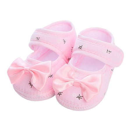 

Spring And Summer Children Toddler Shoes Girls Floor Sports Shoes Solid Color Bow Hook Loop Simple And Comfortable Shoes for Toddler Shoes Baby Girls 24 Months