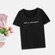 thumbnail image 1 of Camiseta para mujer, camiseta básica, ajuste regular, cuello redondo, para mochileros, desplazamientos, regalo del día de San Valentín S, 1 of 10