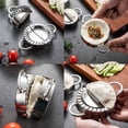 thumbnail image 3 of Juego de 11 raviolis y bolas de masa, cortador de piel de bola de masa, moldes de acero inoxidable, utensilios, cortadores de ravioles con mango de madera, accesorios de cocina, 3 of 5