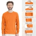 thumbnail image 4 of Gildan Hign Visibility Unisex Safety Cotton Long Sleeve Work T-Shirt, Size S-3XL (Safety Orange, L), 4 of 8