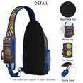 thumbnail image 2 of Palm Inspired Sling Backpack, Lightweight and Durable Crossbody Daypack with Colorful Exotic Pattern, Great for Nature Walks and City Exploration, 2 of 6