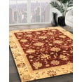 thumbnail image 3 of Ahgly Company Machine Washable Indoor Rectangle Abstract Saffron Yellow Area Rugs, 2' x 3', 3 of 7