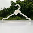 thumbnail image 1 of 2Pcs Fake Pearl Design Clothes Hanger with Bow Knot Plastic Shop Display Faux Pearl Rack Home Accessories-leaveforme, 1 of 8