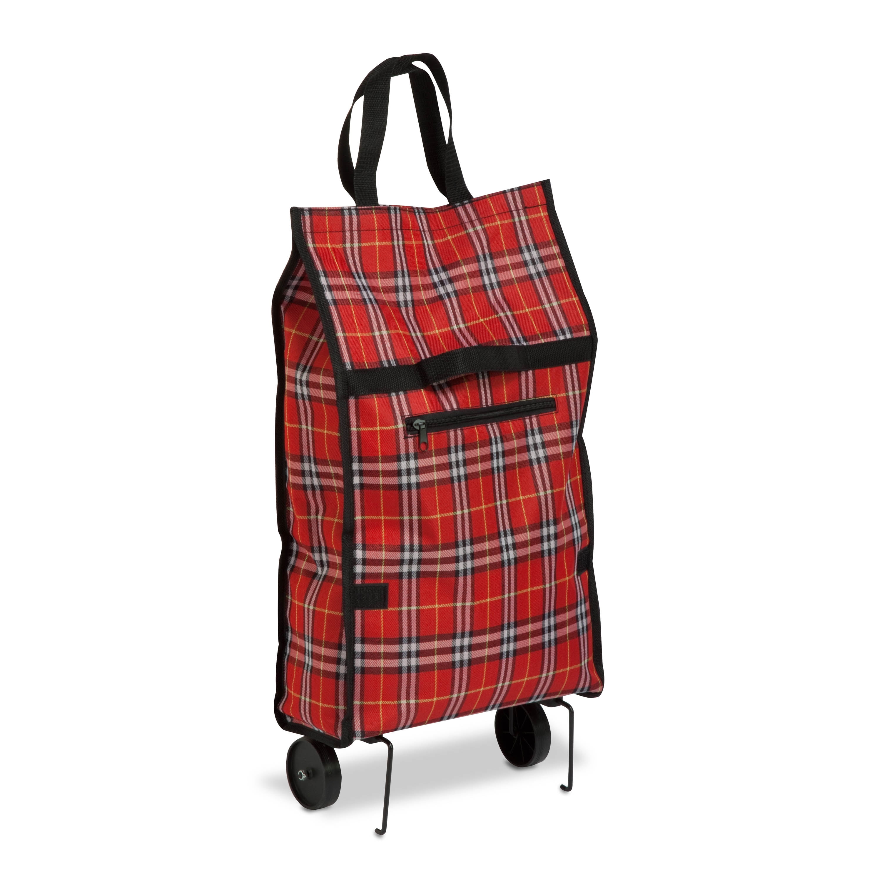 Honey Can Do Fabric Rolling Bag Cart with Handles, Multiple Colors