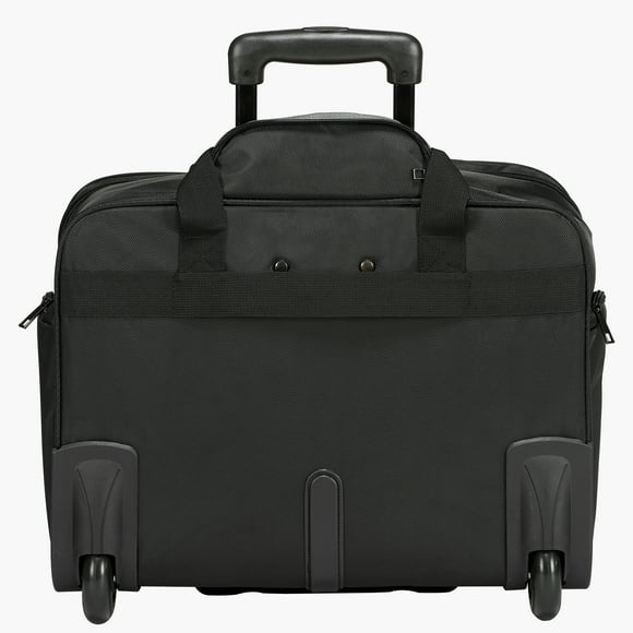 KFFKFF Rolling Laptop Bag, Fits Up to 17.3 Inch Laptop, Wheeled Briefcase, Roller Computer Tote Bag with Wheels & Telescoping Handle, Laptop Case