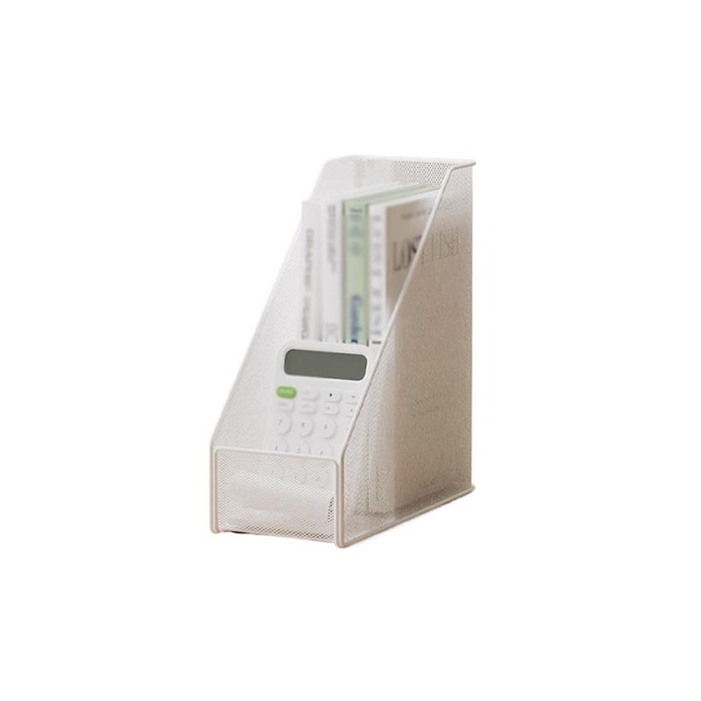 Metal File Holder Desk Organizer Magazine Rack for Home Office