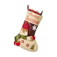 thumbnail image 2 of Gupgi Christmas Stockings, Santa Claus Snowman Elk Candy Bag Treat Bag Hanging Decor for Holiday Party Favor Gift, 2 of 8