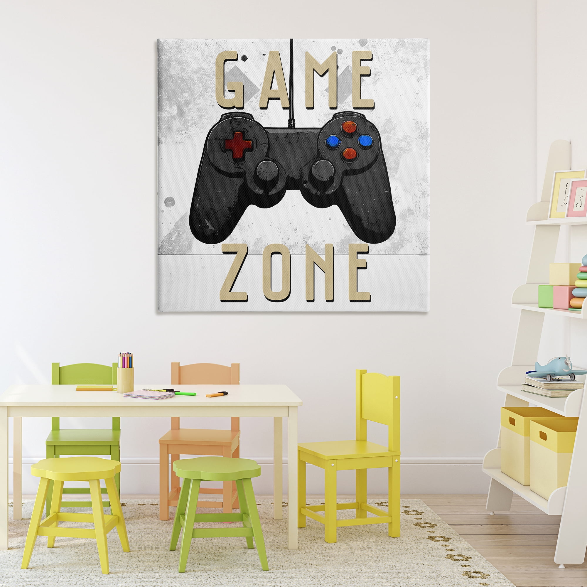 Stupell Industries Game Zone Control Canvas Wall Art, design by Kim Allen