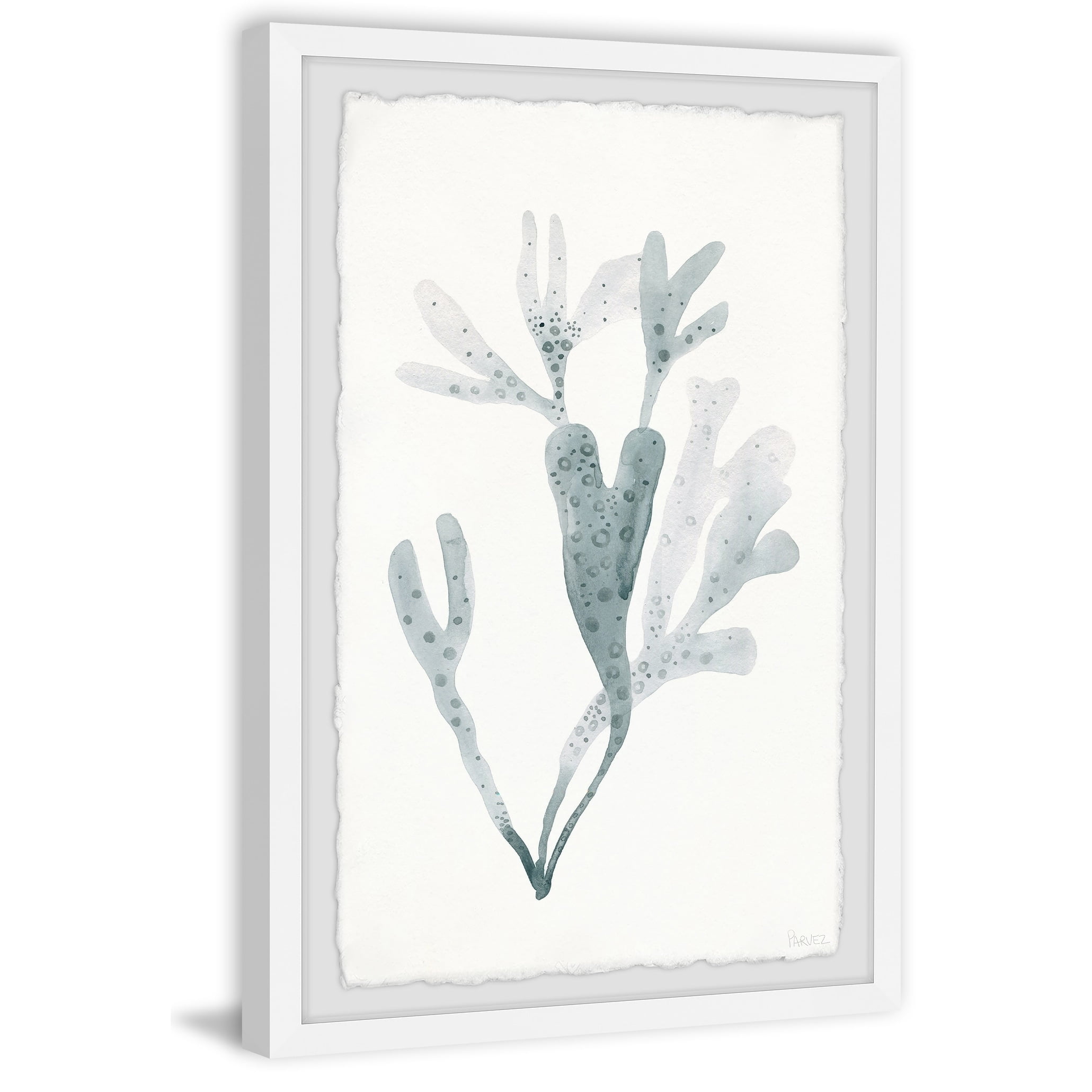 Parvez Taj Blue Staghorn Framed Wall Art