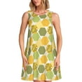 thumbnail image 1 of Fotbe Bee honey Vestido de Verano sin Mangas para Mujer – Vestido Midi Línea A, Estilo Camiseta Floral, Vestido Playero Casual y Fluido, 1 of 7
