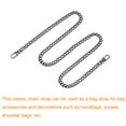 thumbnail image 3 of Uxcell Iron Flat Chain Strap, 39" Handbag Chains Purse Straps DIY Replacement, Black, 3 of 6