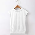 thumbnail image 2 of Gelikeya Kids Tank Tops Boys with Hoods Solid Color Vest Sleeveless Athletic T Shirts Relaxed Breathable Cotton Summer Pullovers White 4-5 Years, 2 of 5