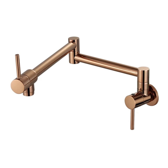 Chrome Gold Brass Pot Filler Tap Wall Mounted Foldable Kitchen Faucet Single Cold Hole Sink Rotate Folding Spout ,bar Laundry RV Farmhouse