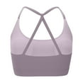 thumbnail image 5 of Women V Neck Sports Bras CrissCross Strappy Wirefree Padded Low Yoga Gym Bra Workout Crop Tops Yoga Clothes for Women Bra of Top Supportive Seamless Bra Womens Workout Items Comfort Yoga Running Bra, 5 of 7