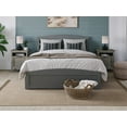 thumbnail image 6 of AFI Warren Full Wood Platform Bed with Headboard Footboard & 2 Storage Drawers, Grey, 6 of 15