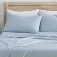 thumbnail image 5 of Kindlier 100% Organic Cotton Sheet Set – Deep Pocket Bedding Set King, Sky Blue, 5 of 5