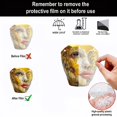 thumbnail image 5 of Half Masked Girl Ornament 2D Flat Gift Giving Home Desktop Decoration, 5 of 5