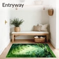thumbnail image 3 of ODIKA 3'x5' Machine Washable Non-Slip Area Rug, Moss Garden Earthy Green Bathroom High Traffic Rug, Green, 94463, 3 of 7