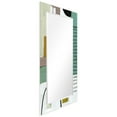 thumbnail image 2 of Empire Art Direct TAM-140604-5428 'Introductions'Rectangular Beveled Mirror on Free Floating Printed Tempered Art Glass, 2 of 9