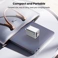 thumbnail image 5 of Firsting 3-in-1 65W Fast Charging Power Adapter USB C Wall Charger,USB A Charger Block, PD Power Adapter + QC Wall Plug Multiport Type C Charging Block Cube Compatible with iPhone, Android, Silver, 5 of 12