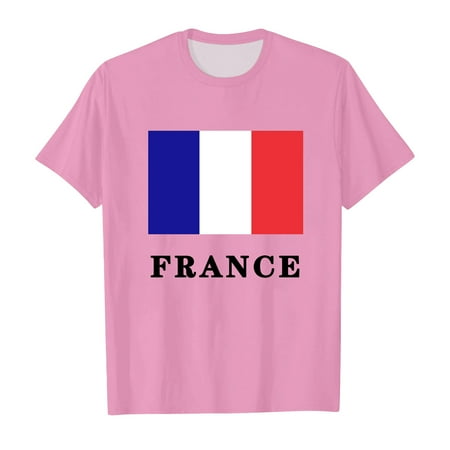 

Tops for Teens Soprt Prints Short Sleeve Prints T Shirt Round Neck Cute Tops for Teens