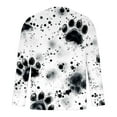 thumbnail image 5 of Jsaierl Long Sleeve Shirts for Men 3D Paws Graphic Tee Big & Tall Casual Crew Neck Tops Plus Size Workout T Shirts for Valentine's Day, 5 of 5