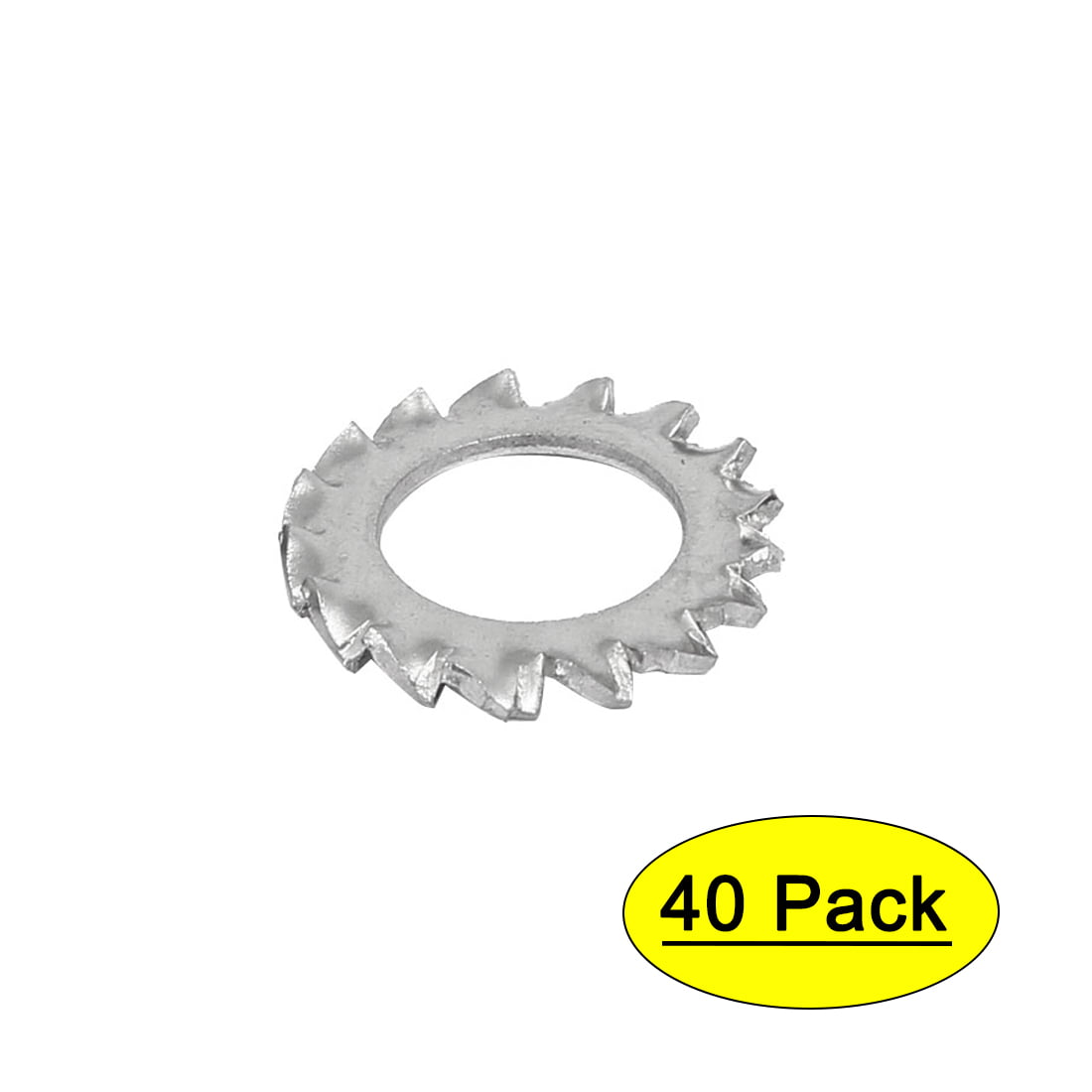 10mm Inner Dia Carbon Steel Zinc Plated Internal Tooth Lock Washer 50pcs 
