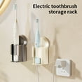 thumbnail image 3 of Multipurpose Bathroom Wall Organizers Electric Toothbrush Holders Not Slip ABS Space Saving Shower Toothbrush Holders, 3 of 15