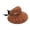 Brown, variant on Wide Brim Straw Sun Visors For Women Bow Beach Hat Summer UPF Brown Brown
