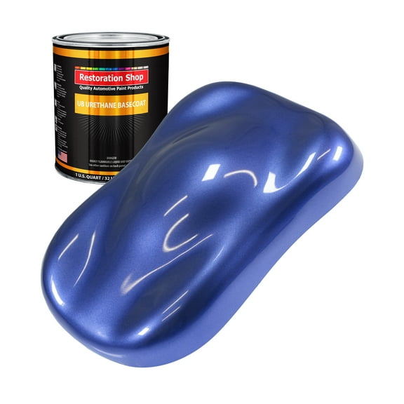 Indigo Blue Metallic 1 Quart URETHANE BASECOAT Car Auto Body Paint