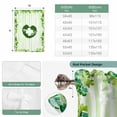 thumbnail image 6 of St. Patrick's Day Tie Up Curtains for Windows, Adjustable Balloon Window Shades, Lucky Shamrock Leaves Lips Green Stripes Kitchen Window Treatments Farmhouse Short Curtains with Rod Pocket 42"x45", 6 of 8