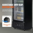 thumbnail image 6 of KFFKFF Commercial Display Fridge, 6.8 Cu.Ft / 195L, Beverage Cooler with Glass Door, Upright Refrigeration Unit with 3 Adjustable Shelves, Includes Customizable Lightbox, 6 of 9