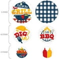 thumbnail image 2 of Big Dot of Happiness Fire Up the Grill - Summer BBQ Picnic Party Giant Circle Confetti - Party Decorations - Large Confetti 27 Count, 2 of 7
