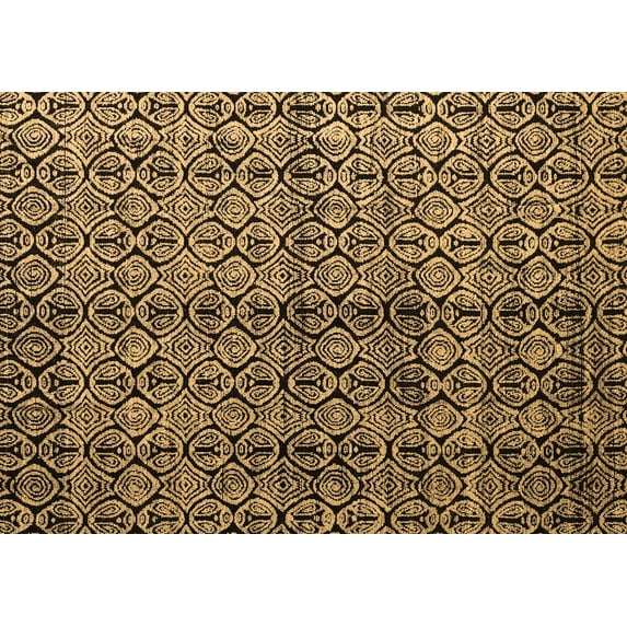 Ahgly Company Indoor Rectangle Abstract Brown Modern Area Rugs, 8' x 10'
